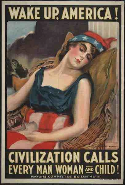 World War I propaganda poster: James Montgomery Flag