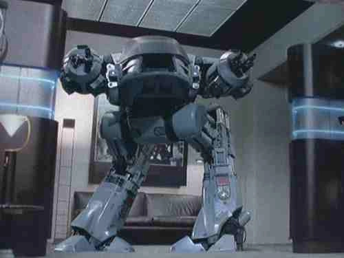 Robocop (1987, Paul Verhoeven) ED-209 first appearance