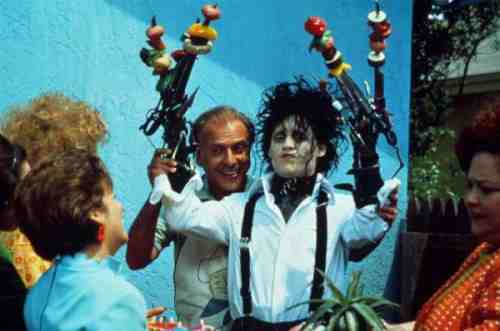 Arkin and Depp in Edward Scissorhands
