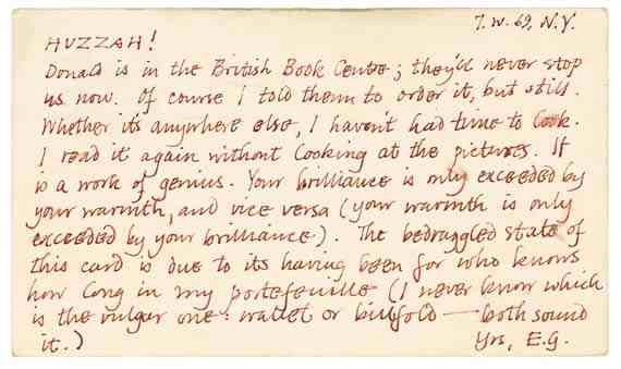 Letter from Edward Gorey to Peter F. Neumeyer