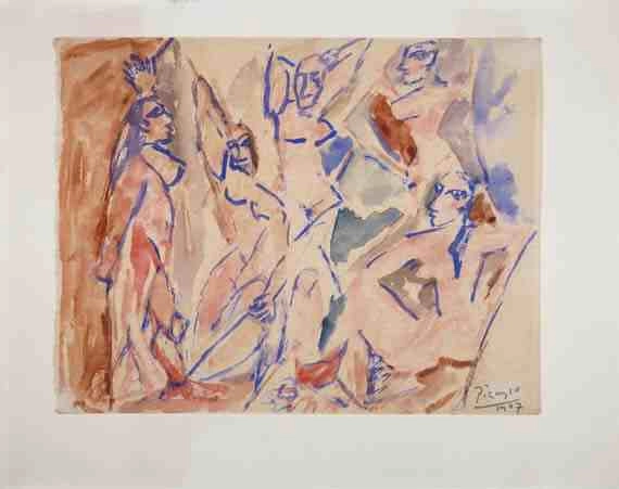 Picasso: Study for The Young Ladies of Avignon