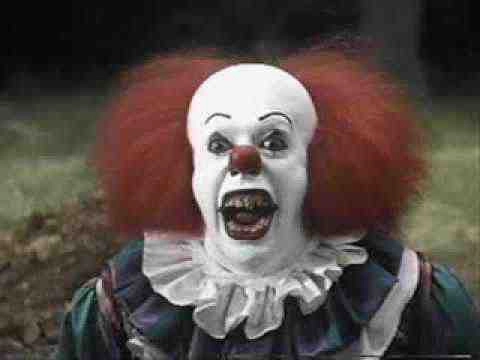 Tim Curry as Pennywise the Clown in Stephen King's It