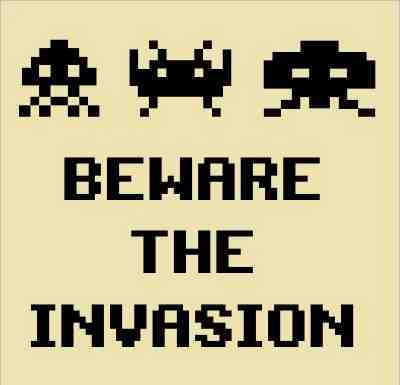 Sapce invaders poster